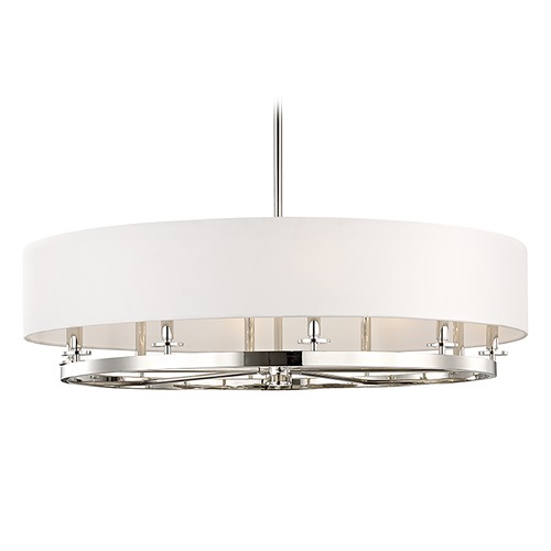 Durham Polished Nickel Pendant by Hudson Valley Lighting