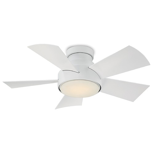 Modern Forms by WAC Lighting Vox 38-Inch LED Hugger Fan in Matte White 3500K by Modern Forms FH-W1802-38L-35-MW