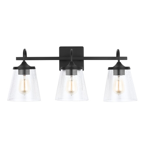 Jayne 24.25-Inch Vanity Light in Matte Black by Capital Lighting