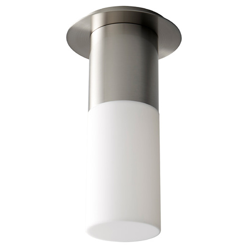Pilar Large Acrylic Ceiling Mount in Satin Nickel by Oxygen Lighting