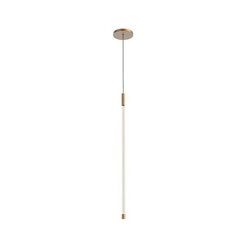 Motif Brushed Gold LED Mini Pendant by Kuzco Lighting