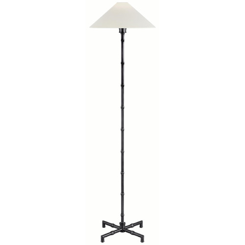 Visual Comfort Signature Collection Grenol Bronze LED Floor Lamp with Coolie Shade