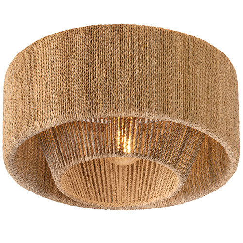 Troy Lighting Coe Vintage Gold Leaf LED Flushmount Light