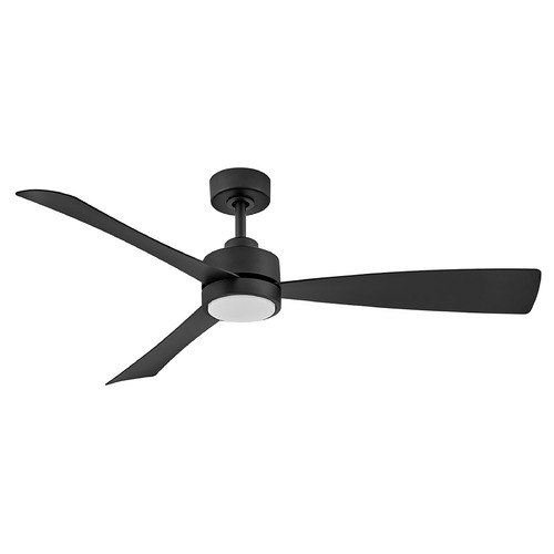 Hinkley Iver 56-Inch LED Dual Mount Warm Dim Smart Fan in Black by Hinkley 905756FMB-LWDK