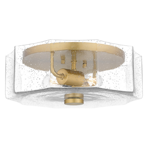 Quoizel Lighting Kaplan Aged Brass Flushmount Light