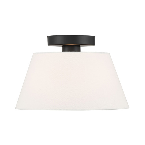 Meridian Meridian Matte Black Semi-Flushmount Light M60077MBK
