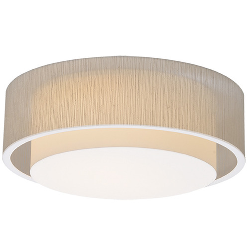 Afx Lighting Sanibel Jute LED Flushmount Light