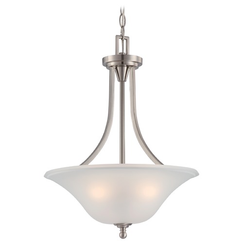 Modern Pendant in Brushed Nickel by Nuvo Lighting