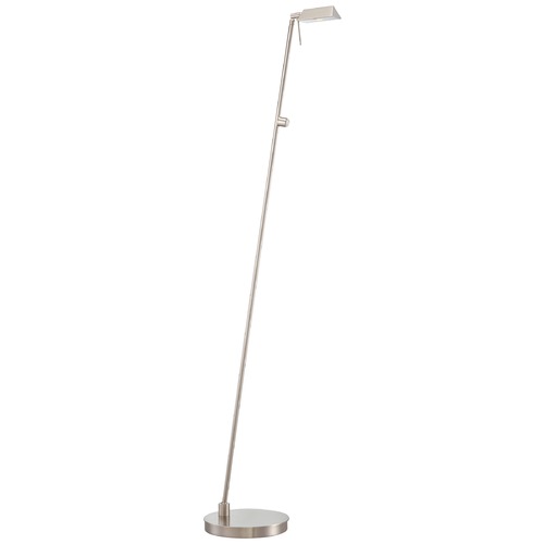 George Kovacs Lighting George's Reading Room LED Pharmacy Floor Lamp in Brushed Nickel by George Kovacs P4314-084