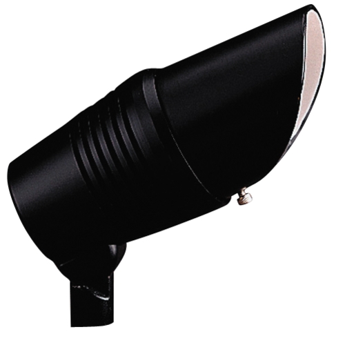 Kichler Lighting Adjustable 12V Landscape Accent Light in Black by Kichler Lighting 15382BK