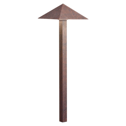 Kichler Lighting Pyramid 12V LED Path Light in Textured Tannery Bronze 2700K by Kichler Lighting 15802TZT27R