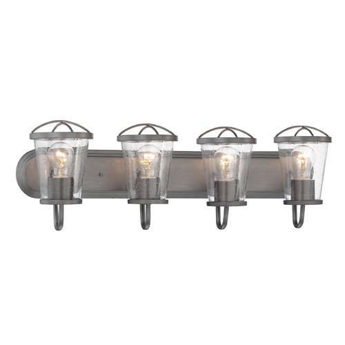 Seeded Glass Bathroom Light Iron Designers Fountain Lighting