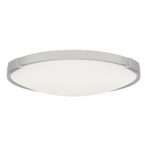 Visual Comfort Modern Collection Sean Lavin Lance 13-Inch 3000K LED Flush Mount in Chrome by VC Modern 700FMLNC13C-LED930