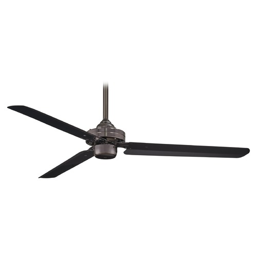 Steal 54-Inch Indoor Fan in Gun Metal by Minka Aire