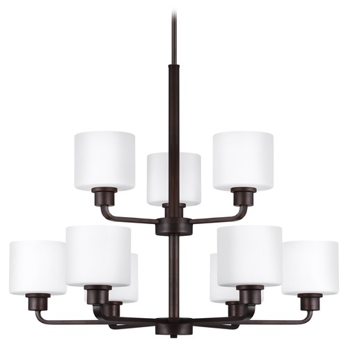 Canfield Burnt Sienna Chandelier by Generation Lighting