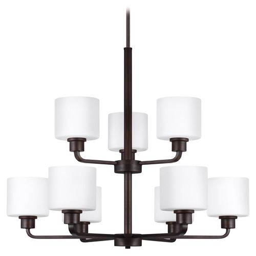 Generation Lighting Canfield Burnt Sienna Chandelier by Generation Lighting 3128809-710