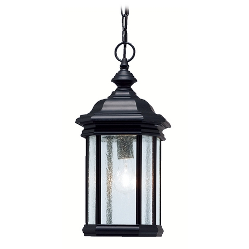 Kirkwood 18-Inch Outdoor Hanging Light in Black by Kichler Lighting