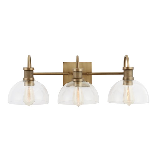 Capital Lighting Cassidy 27-Inch Vanity Light in Aged Brass by Capital Lighting 139133AD-497