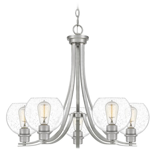 Quoizel Lighting Pruitt Brushed Nickel Chandelier by Quoizel Lighting PRUS5026BN
