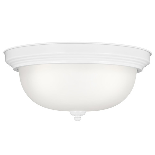 Generation Lighting Geary 14.50-Inch White LED Flush Mount by Generation Lighting 77065EN3-15
