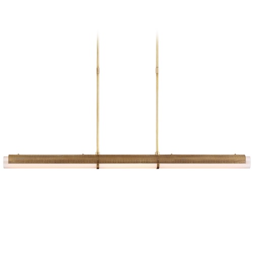 Kelly Wearstler Precision Linear Chandelier in Brass by Visual Comfort Signature