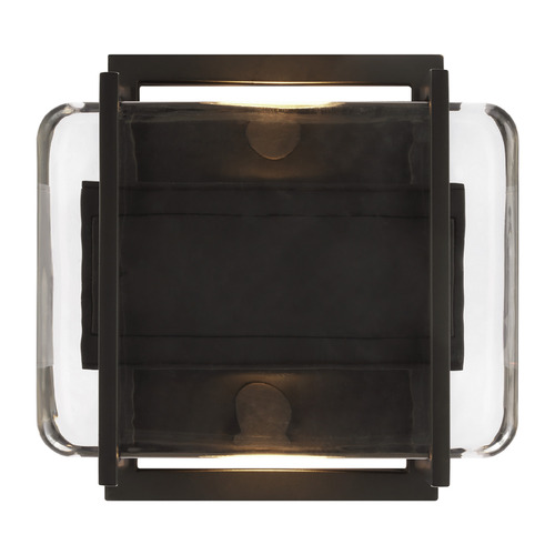 Visual Comfort Modern Collection Mick De Giulio Duelle 5-Inch LED Sconce in Black by Visual Comfort Modern 700WSDUE5B-LED927