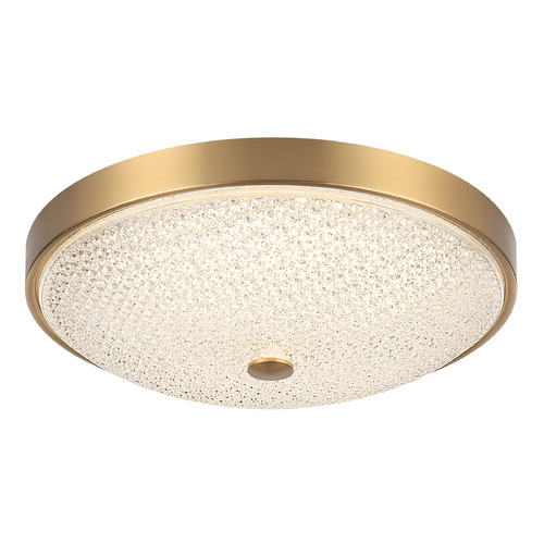 Matteo Lighting Bella Aged Gold Brass LED Flushmount Light