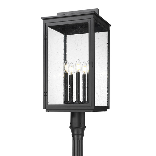 Z-Lite Hartwell Sand Black Post Light