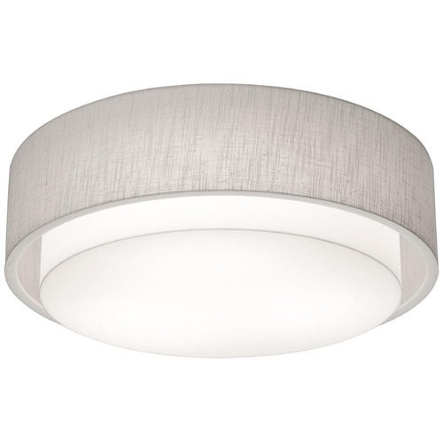 Afx Lighting Sanibel Linen White LED Flushmount Light