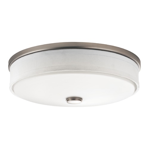 Kichler Lighting Ceiling Space 13-Inch Brushed Nickel LED Flush Mount by Kichler Lighting 10885NILED