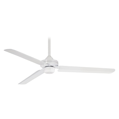 Minka Aire Steal 54-Inch Indoor Ceiling Fan in Flat White by Minka Aire F729-WHF