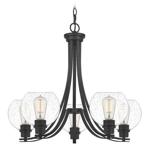 Quoizel Lighting Pruitt Matte Black Chandelier by Quoizel Lighting PRUS5026MBK