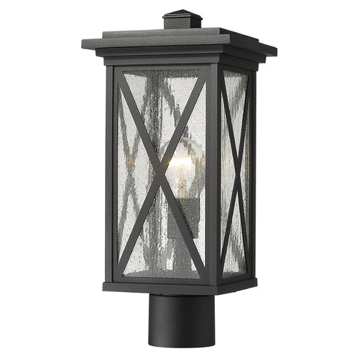 Z-Lite Brookside Black Post Light by Z-Lite 583PHMR-BK