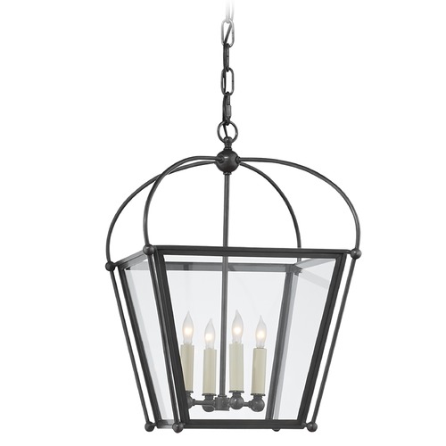 E.F. Chapman Riverside Square Lantern in Bronze by Visual Comfort Signature