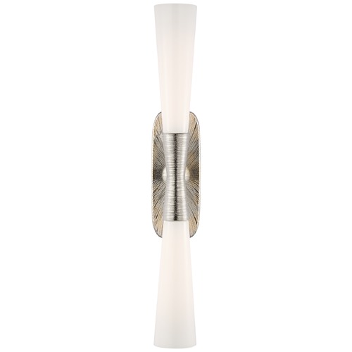 Visual Comfort Signature Collection Kelly Wearstler Utopia Bath Sconce in Nickel by Visual Comfort Signature KW2045PNWG