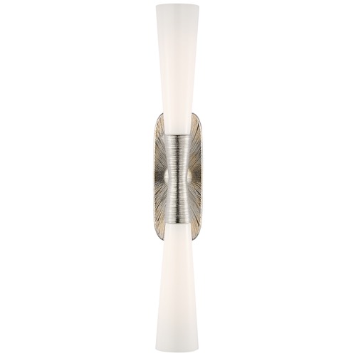 Kelly Wearstler Utopia Bath Sconce in Nickel by Visual Comfort Signature