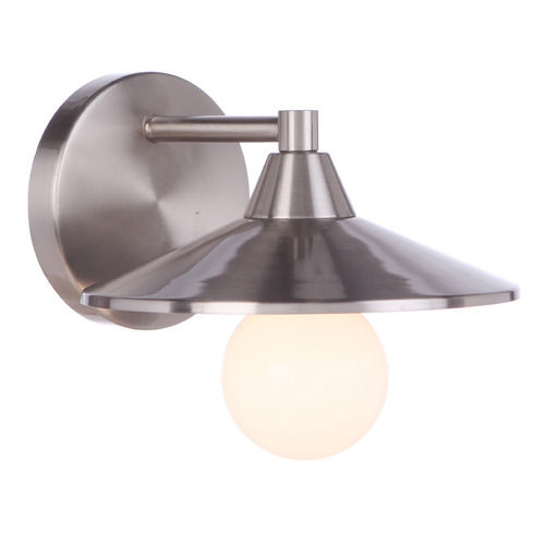 Isaac Brushed Polished Nickel Sconce by Craftmade Lighting