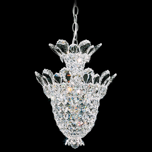 Schonbek Worldwide Lighting Trilliane Polished Stainless Steel Pendant Light with Bowl / Dome Shade