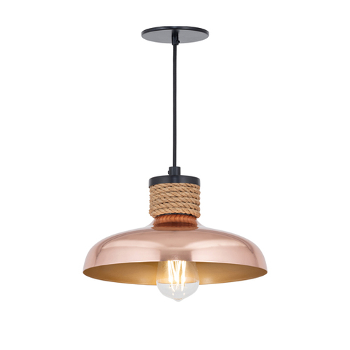 Bingham 9.75-Inch Mini Pendant in Copper by Maxim Lighting