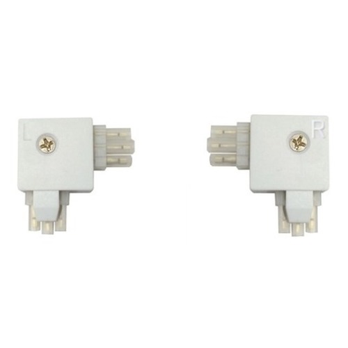 Recesso Lighting White Right and Left Connectors for Linear LED