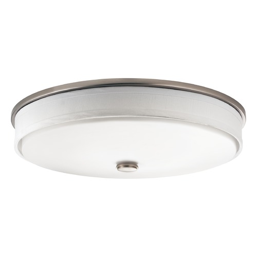 Kichler Lighting Ceiling Space 17.25-Inch Brushed Nickel LED Flush Mount by Kichler Lighting 10886NILED