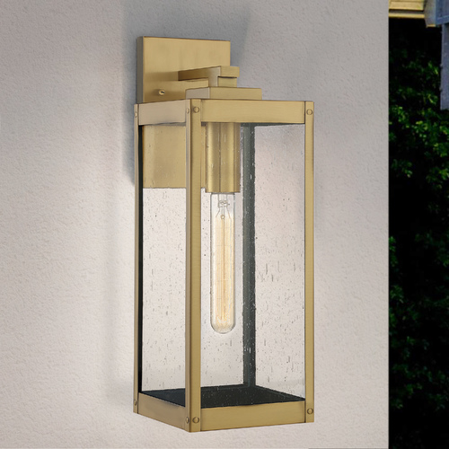 Westover Antique Brass Outdoor Wall Light by Quoizel Lighting