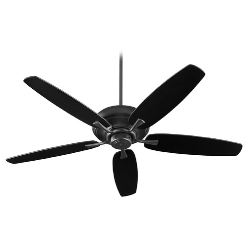 Apex Noir Ceiling Fan Without Light by Quorum Lighting
