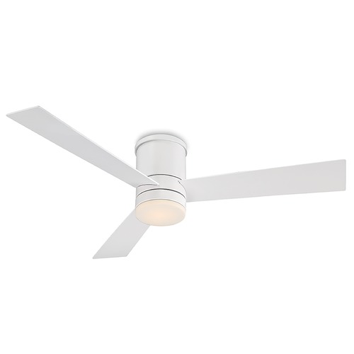 Modern Forms by WAC Lighting Axis 52-Inch LED Hugger Fan in Matte White 3500K by Modern Forms FH-W1803-52L-35-MW