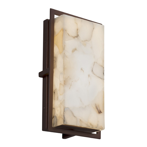 Justice Design Group Avalon Dark Bronze LED Outdoor Wall Light