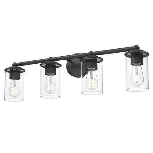 Z-Lite Thayer Matte Black Bathroom Light
