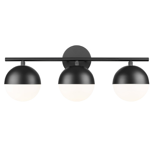 Z-Lite Realm Sphere Matte Black Bathroom Light