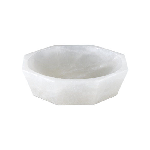 Waystone Bowl in Alabaster by Currey & Company