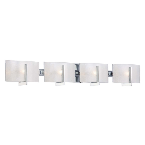 Bathroom Light with White Glass in Chrome by Minka Lavery