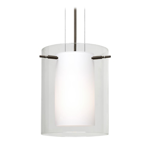 Besa Lighting Pahu Bronze LED Mini-Pendant Light